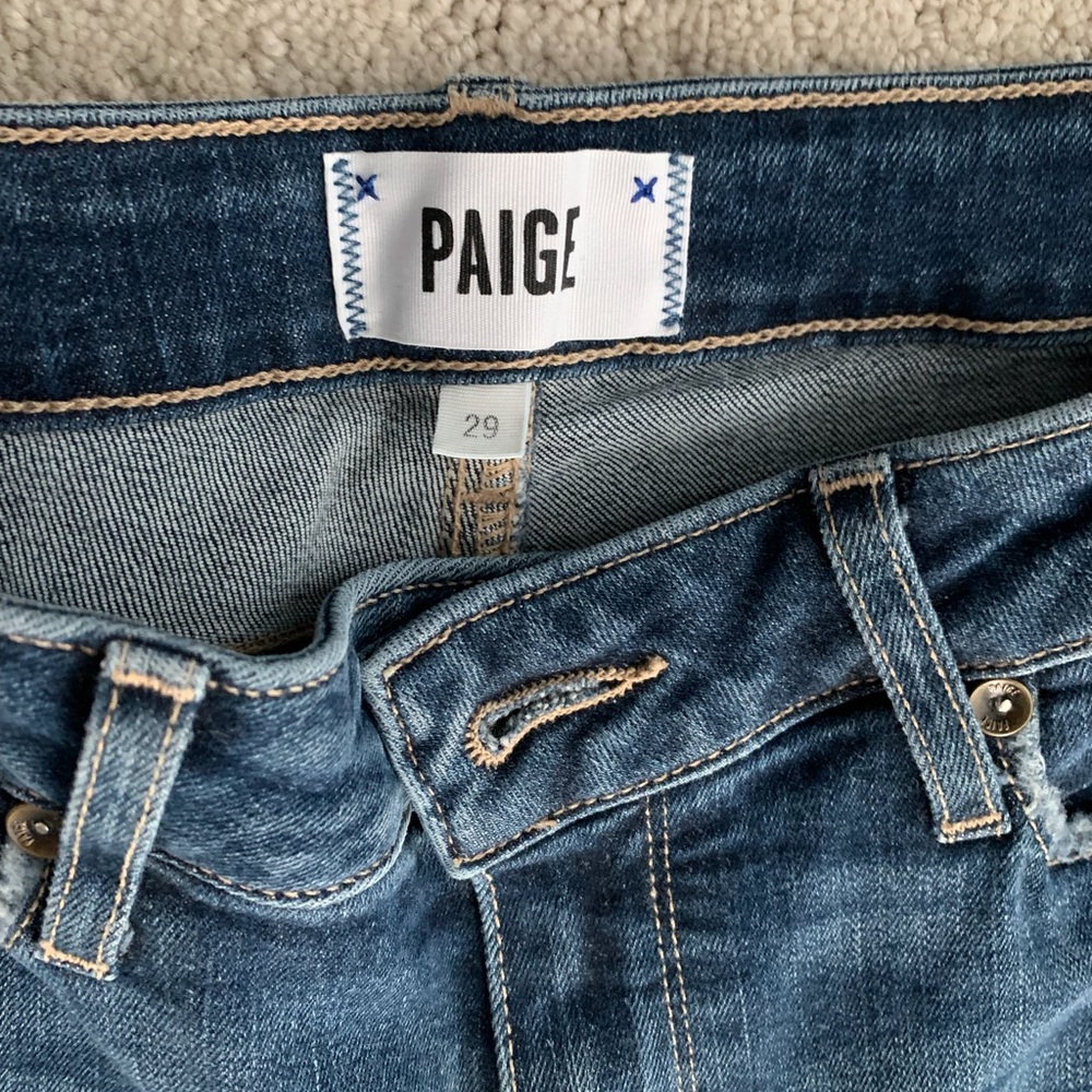 Paige skinny jeans.